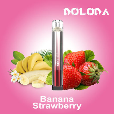 600 Puffs Strawberry Banana E Cigarettes Vape Pen 2ML Capacity Disposable Vape Pens