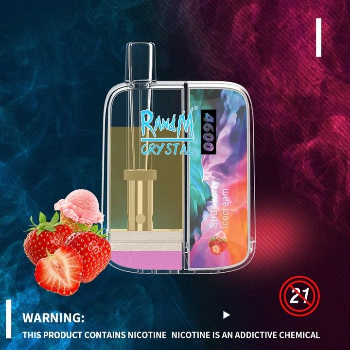 2 In 1 10ml Disposable Vape Pens With Strawberry Ice Cream Flavor